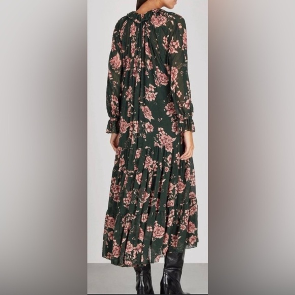 Free People Feeling Groovy Floral Maxi Dress Sz XS - Picture 4 of 15